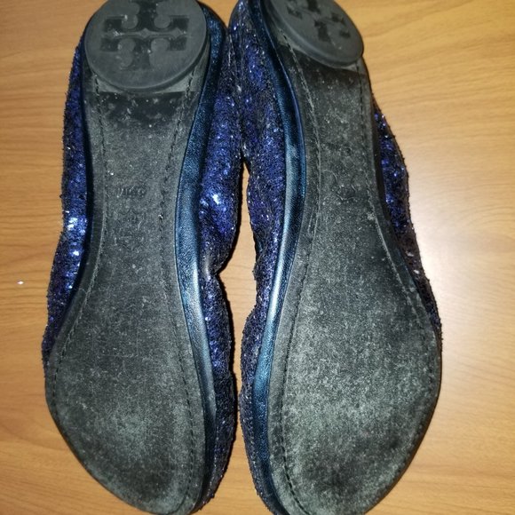 Tory Burch Eddie ballet flat, navy, size 8 - Picture 6 of 8